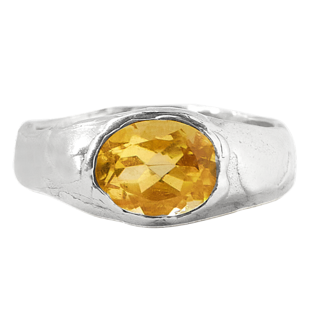 George ring with citrine